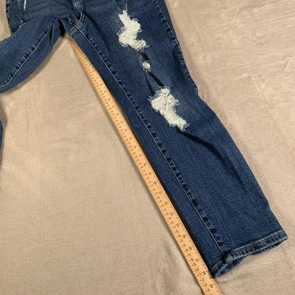 Judy Blue‎ Jeans Womens 15/32 Distressed Ripped Skinny Denim Mid Rise JB8220